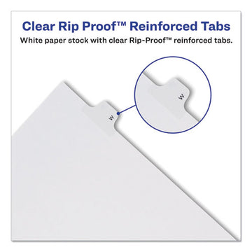 Avery® Preprinted Legal Exhibit Side Tab Index Dividers, Allstate Style, 10-tab, 13, 11 X 8.5, White, 25-pack freeshipping - TVN Wholesale